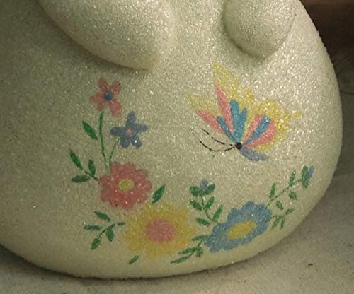 Statue de lapin peint et modèle de sculpture lapin de Pâques mignon