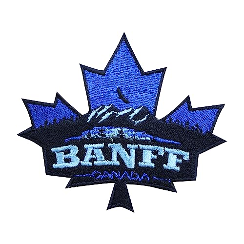 Blue Maple Leaf Banff Patch by WASPRO