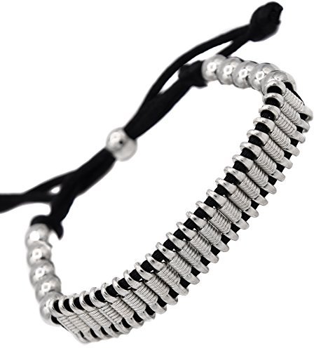 topt cuir Bracelet Macrame Tissu et Metal Style Vintage Steampunk Victorien Gothique Punk Rock Cover