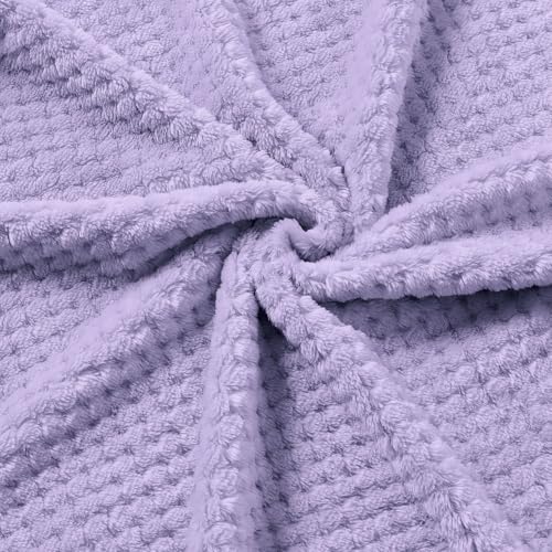 Image of CREVENT 30''X40'' Cute Cozy Fluffy Warm Baby Blanket for Girls Infants Toddlers' Bedding Crib Cot Stroller, Baby Shower Birthday Newborn's Gift - Purple Crown 75X100cm