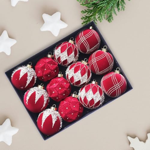 Ensemble d'ornements boules de Noël floquées, le coffret idéal à offrir - 7