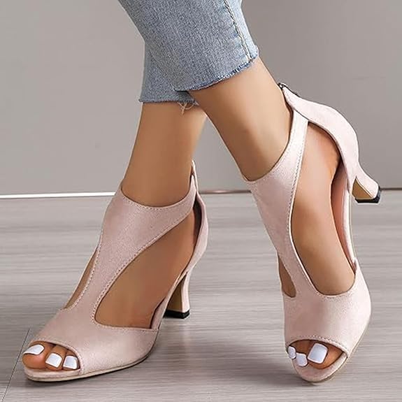 Dane - Orthopedic Comfort Shoes Heels, Northend Sandals for Women, Orthopedic Leather High Heels Nevriz, Open Toe Pump Heel Sandals Dressy Casual Orthotic, Pumps Fish Mouth Shoes4