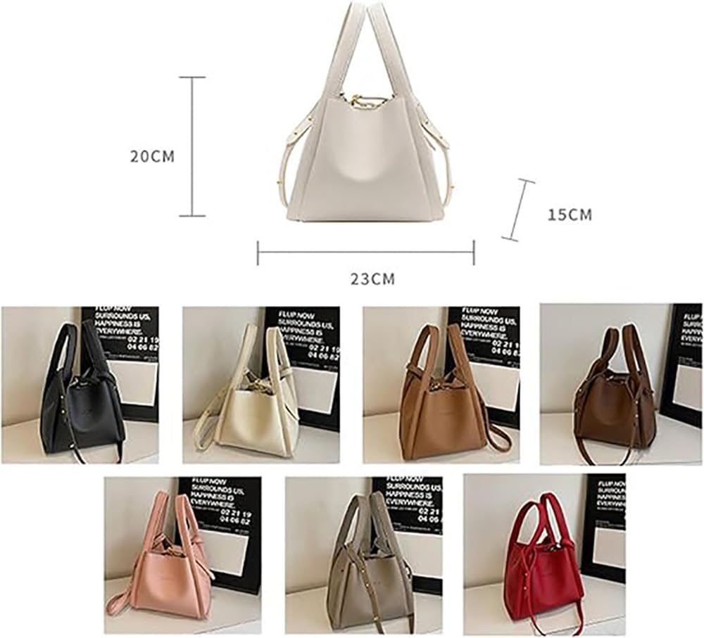 Beuteltasche für Damen, Vintage-Beuteltasche, Leder-Beuteltasche, Vintage-Schulterbeuteltasche für Damen