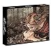 The Lovers Kiss Puzzle da 1000 Pezzi per Adulti, Puzzle Gotico Romantico Dark Fantasy (Include la Guida ai Poster)