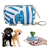 ✿ Material Premium: La bolsa de caca perro mascota está hecha de tela de poliéster impermeable de alta calidad, mano de obra fina, liviana y elegante, resistente al desgaste, reutilizable, se puede usar durante mucho tiempo.