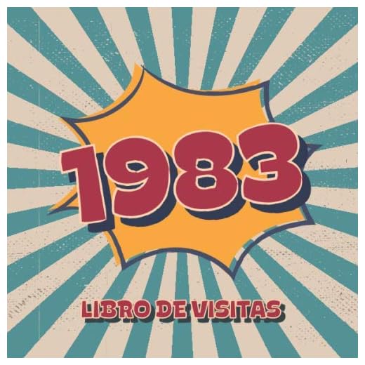 1983 Libros de Visitas: Libro de visitas para fiestas de cumpleaños de estilo retro para que la familia y los amigos inserten saludos y mensajes | 100 páginas | Vol 3