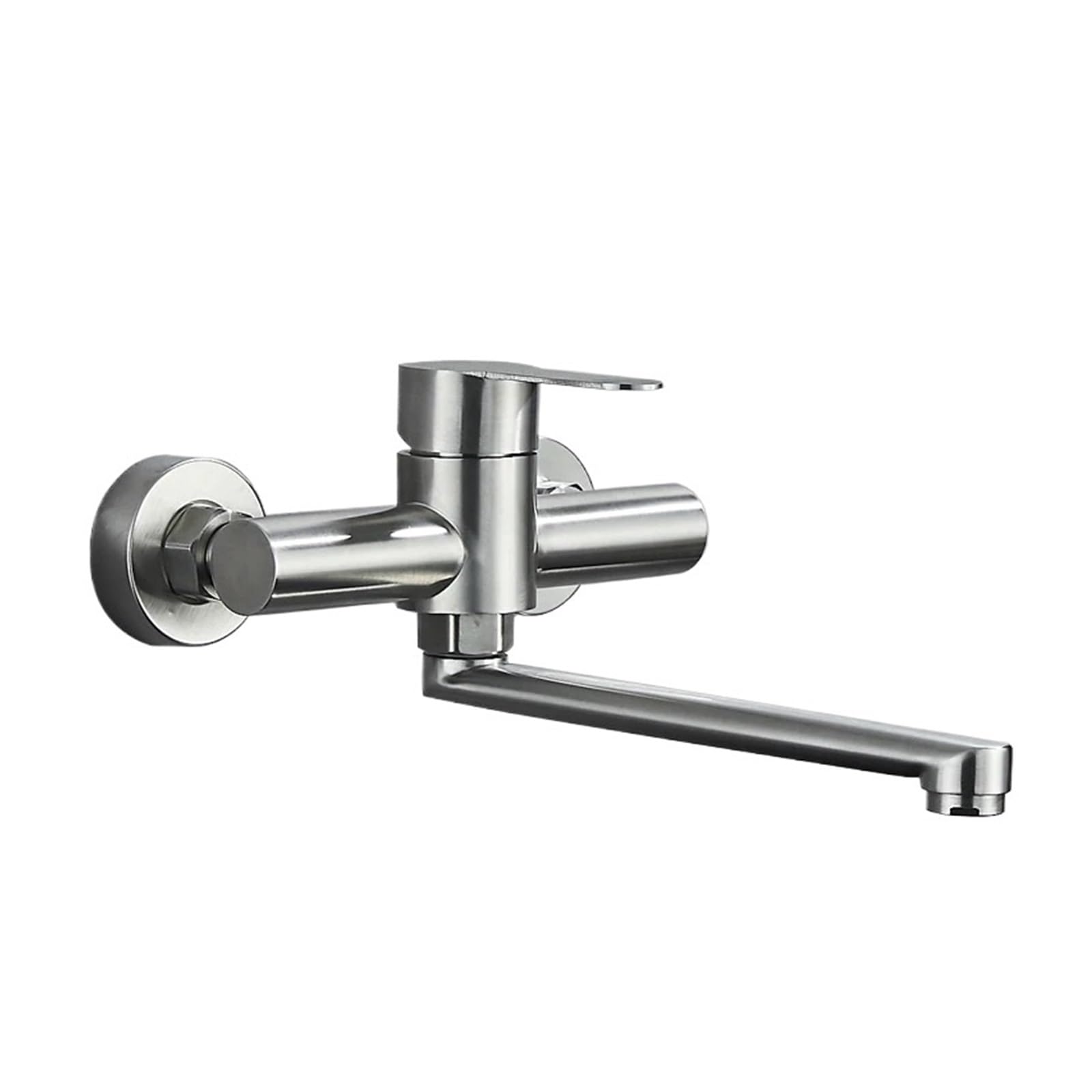 Robinet de cuisine mural ergonomique pour grand évier à vaisselle mitigeur 2 trous