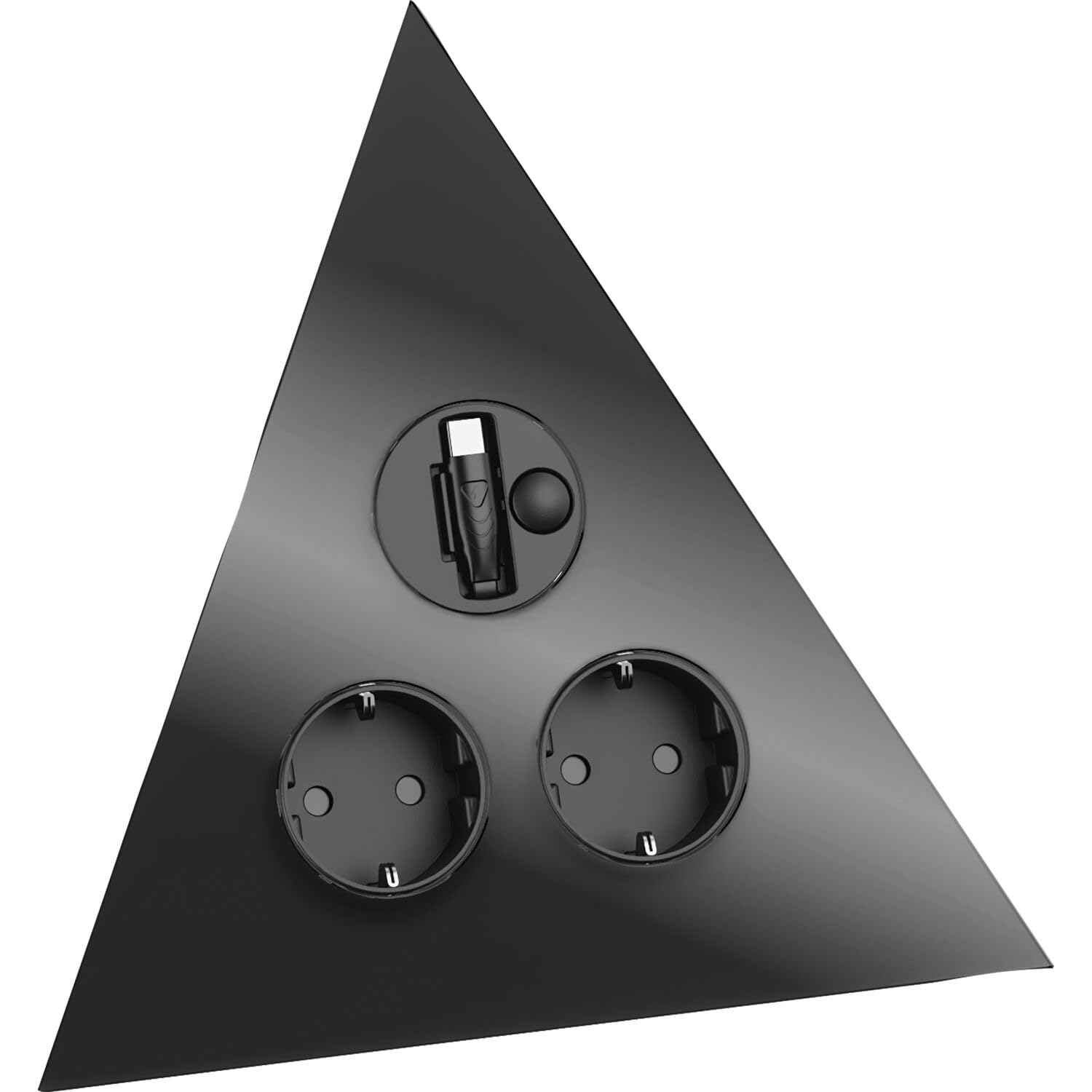 Elemento de toma Power Triangle: carga tus dispositivos con 2 Schuko y USB