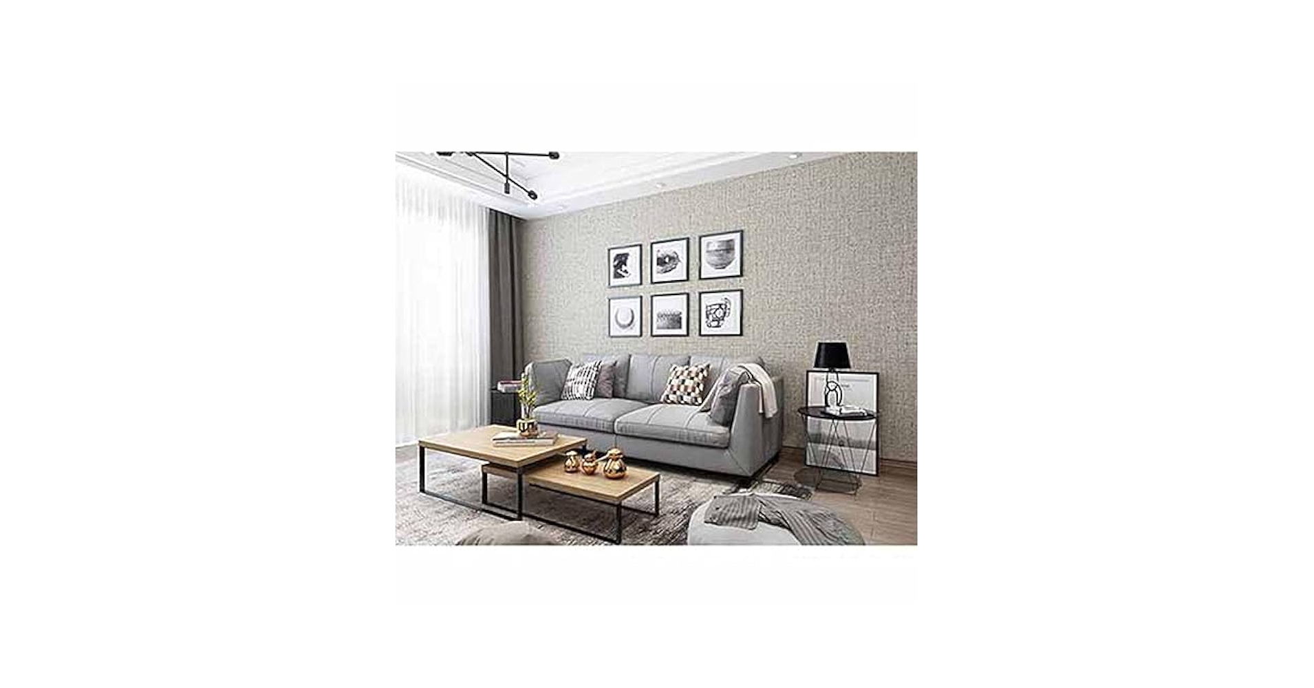 オリジナルクロス Amazon.co.jp: QQZSG 壁紙 のり付き グレー 60cm*10m 長さ10m 幅