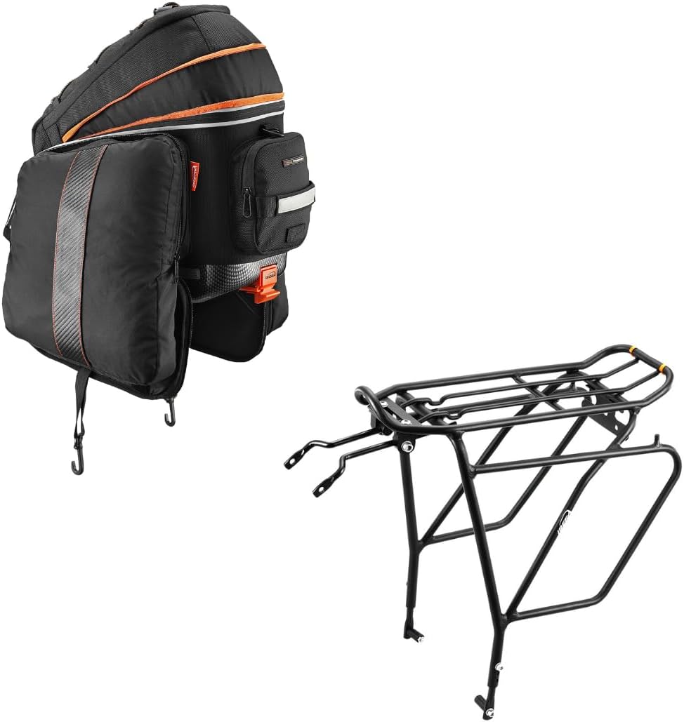 PakRak Touring Bicycle Seatpost/Disc/Non/Disc Rack and Quick Release Bag