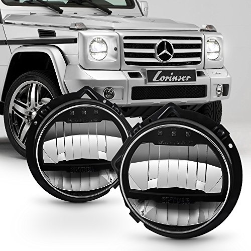 For Mercedes Benz W463 G-Class G-Wagon Black Bezel Full LED Headlight Lamp Assembly