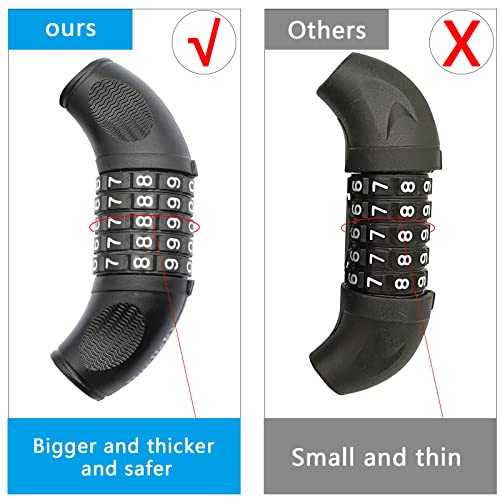 Boviisky Bike Chain Lock, 5 Digit Resettable Combination Heavy Duty Bicycle Chain Lock, 3 Feet Long. #TOP1