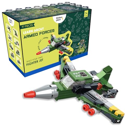 Image of STEM Armored Vehicle Building Blocks Set (97 Pcs) | DIY Lightning Fighter Jet Toy for Kids 7+ Years (Boys & Girls) | Educational Construction | Creativity & Action Play Toy