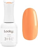 Looky Gel Nail Polish 3-in-1 Combined Base, Long Lasting Color and Top Coat, DIY Easy Application with Quick UV LED Curing and also Easy to Remove, Salon Quality Manicure at Home (#1008 Summer Days, 15 ml (Pack of 1))