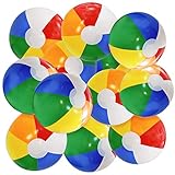 Lamnhin 12'' Beach Balls for Kids 12 Pack Beach Ball Bulk Inflatable Pool Beach Balls Bulk Hawaiian