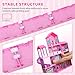 beefunni Doll House, Dream Dollhouse for Girls,Doll Houses 4-5 7-8 Year Old with 4 Stories -11 Rooms, 2 Dolls and Furniture, Princess Dollhouse 2025 Christmas Toy Gifts for 3 4 5 6 7 8+ Year Old Girls