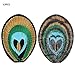 12 Pcs Embroidered Applique, Sewing Fabric Clothes Patches Peacock Feather Shape Sewing Bag Clothes Applique Craft DIY Decoration