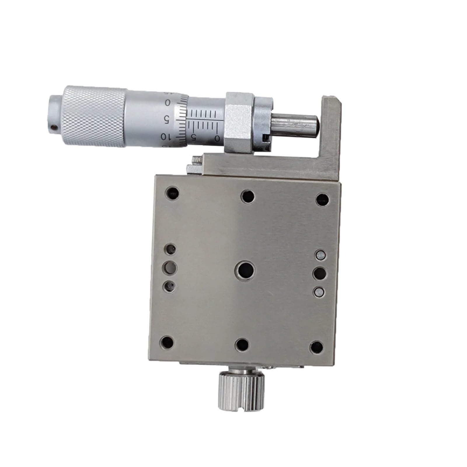 Oś X 60 * 60 mm LBX60-C LBX60-R LBX60-L Stół przesuwny ze stali nierdzewnej z ręcznym przesuwem, platforma liniowa o wysokiej precyzji (LBX60-R)