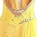 ZYDANC Yellow,XXXL,Handmade Girls' Outdoor Sport Roller Skating Dance Costume Figure Ice Skating Competition Dress Gymnastics Leotard