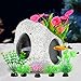 GOFYLIN Fish Tank Decorations kit, Aquarium Decor Hideaway Rock Cave x 1pc, Fish Tank Accessories Aquatic Plants x 6pcs