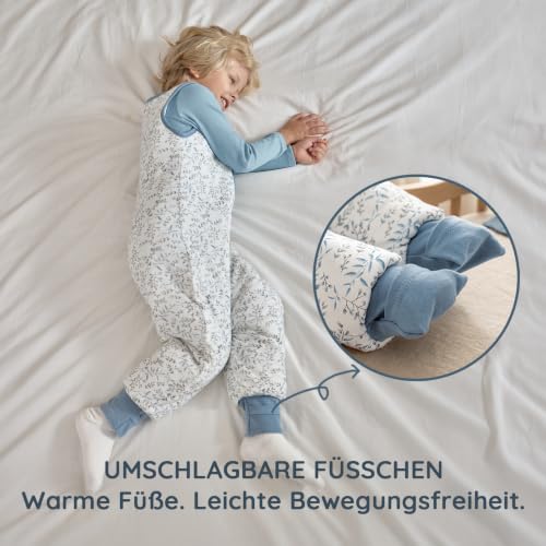 Mosebears Baby Schlafsack mit Füßen 2.5 Tog 18-36 Monate Baumwolle Atmungsaktiv Winterschlafsack für Babys & Kleinkinder Warmer… – Ansicht 5