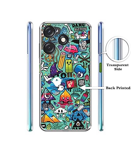 Image of Casotec Basic Case for Tecno Spark 10C 4G (Silicone Multicolor)