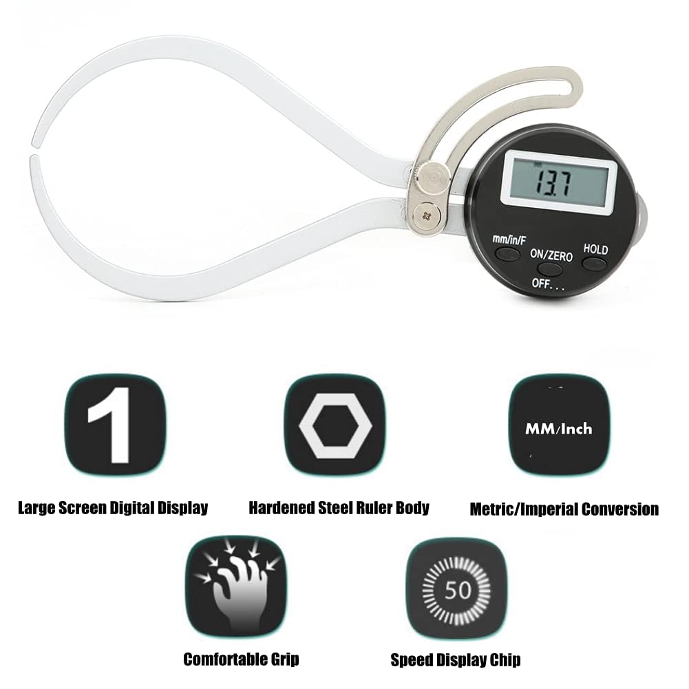 Digitaler Externer Messschieber, 0~150mm/0.01mm Elektronischer Digital Außerhalb Messschieber Dickenmessgerät, Außendurchmessermessgerät Digital External Caliper Zur Messung Des Außendurchmesser