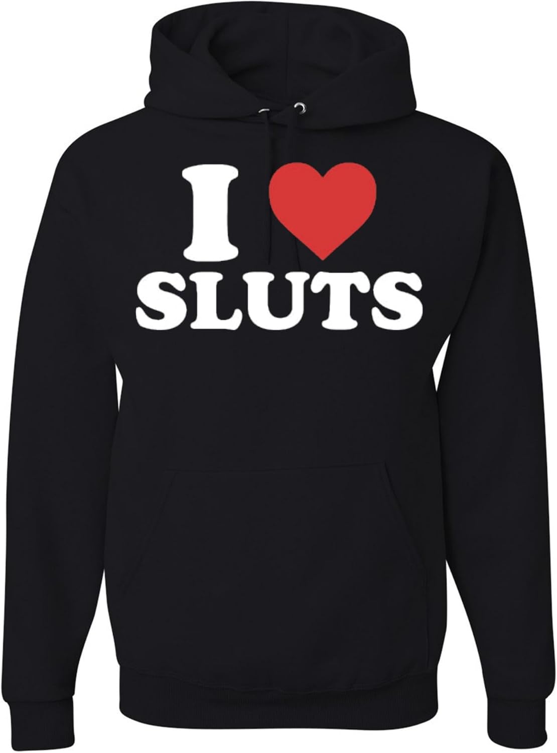 wild custom apparel I Heart S L U T S FUNNYMens Hoodies