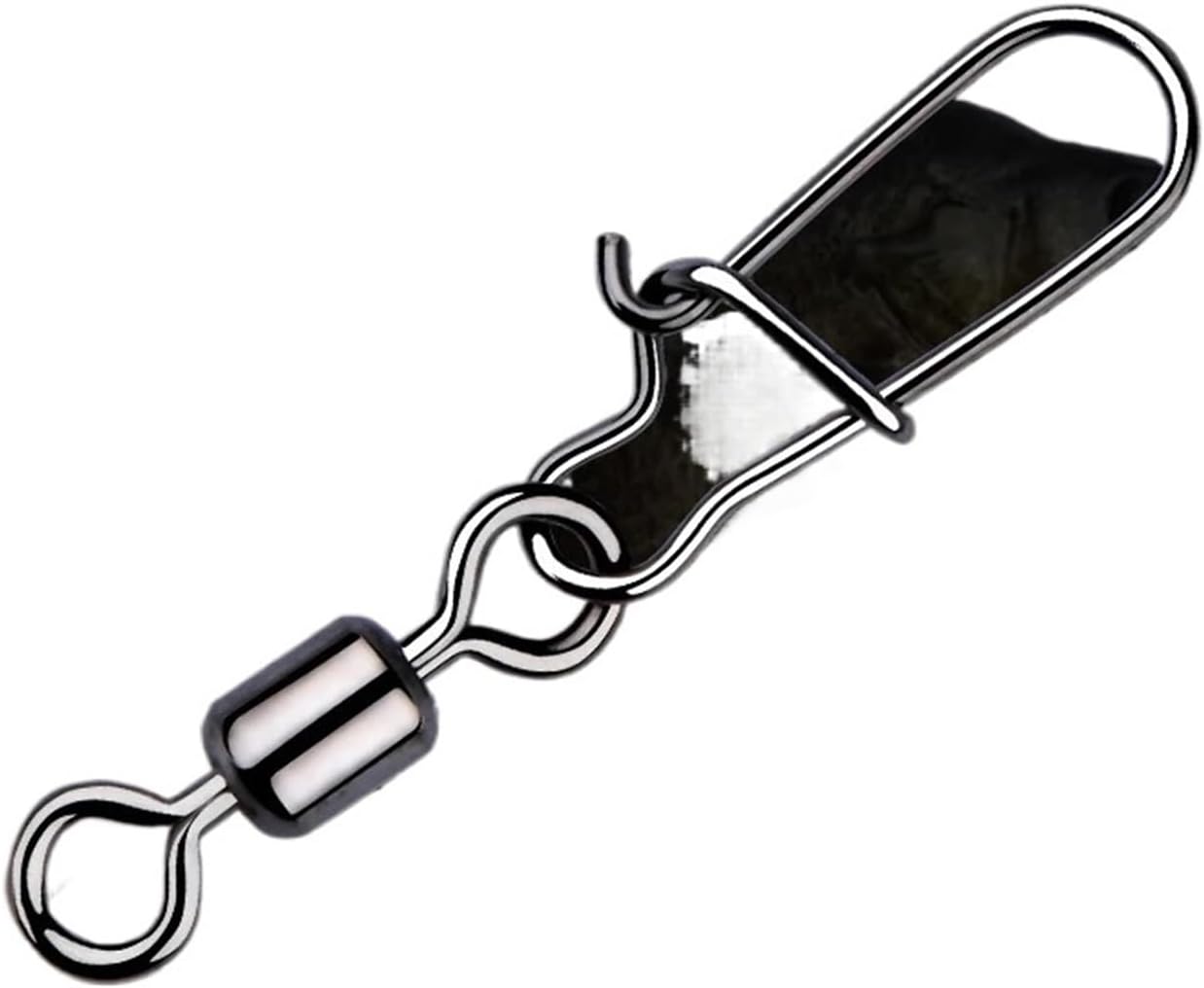 50PCS Fishing Accessories Connector Pin Bearing Rolling Swivel Stainless Steel Snap Fishhook Lure Swivels Tackle