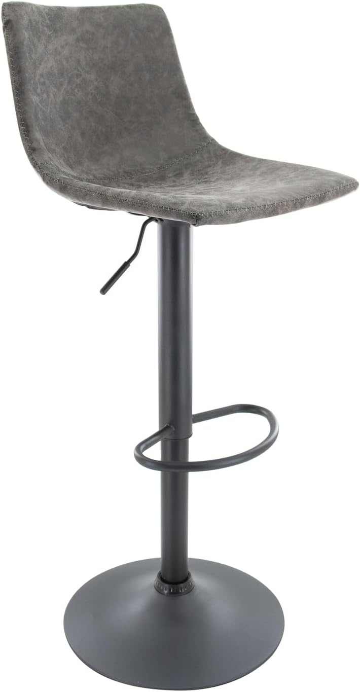 HomeStock Modern Adjustable Bar Stool - Swivel Counter Height Chair with Footrest - Nordic Haven Design