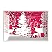 Michel Design Works GSDR275 Rectangular Glass Soap Dish, Snowy Night