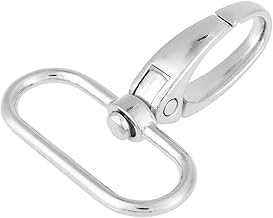 20 Pieces Keychain with Swivel Hooks, 32mm Swivel Snap Hooks, Zinc Alloy Bag Locks for Swivel Trigger Ring