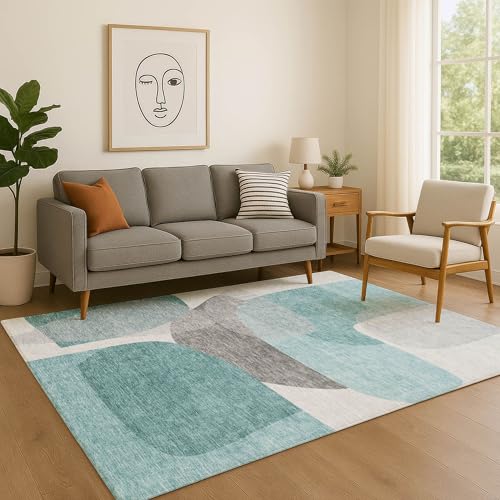 Addison Rugs Mayfield AMF2121 Teal 10' x 14' Indoor Premium