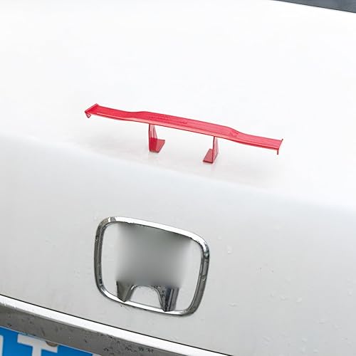 Miniatura 6 de 3 piezas de mini alerón para coche, alerón de cola universal de 6.7 pulgadas, textura de fibra de carbono mini, decoración genial, accesorios