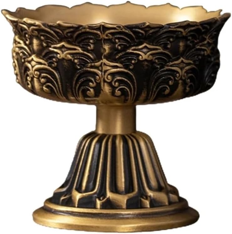 Candle Holder Brass Candlestick Flower Candle Cup Buddhist Tibetan Holder Wedding Table Decoration(D)