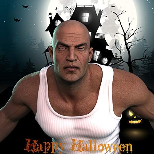 Halloween Bald Cap Bald Skin Thick Latex Head Cap Skin Skull Wig Cap Bald Wig Head Cap Fancy Dress Halloween Cosplay Hat for Kids Adults