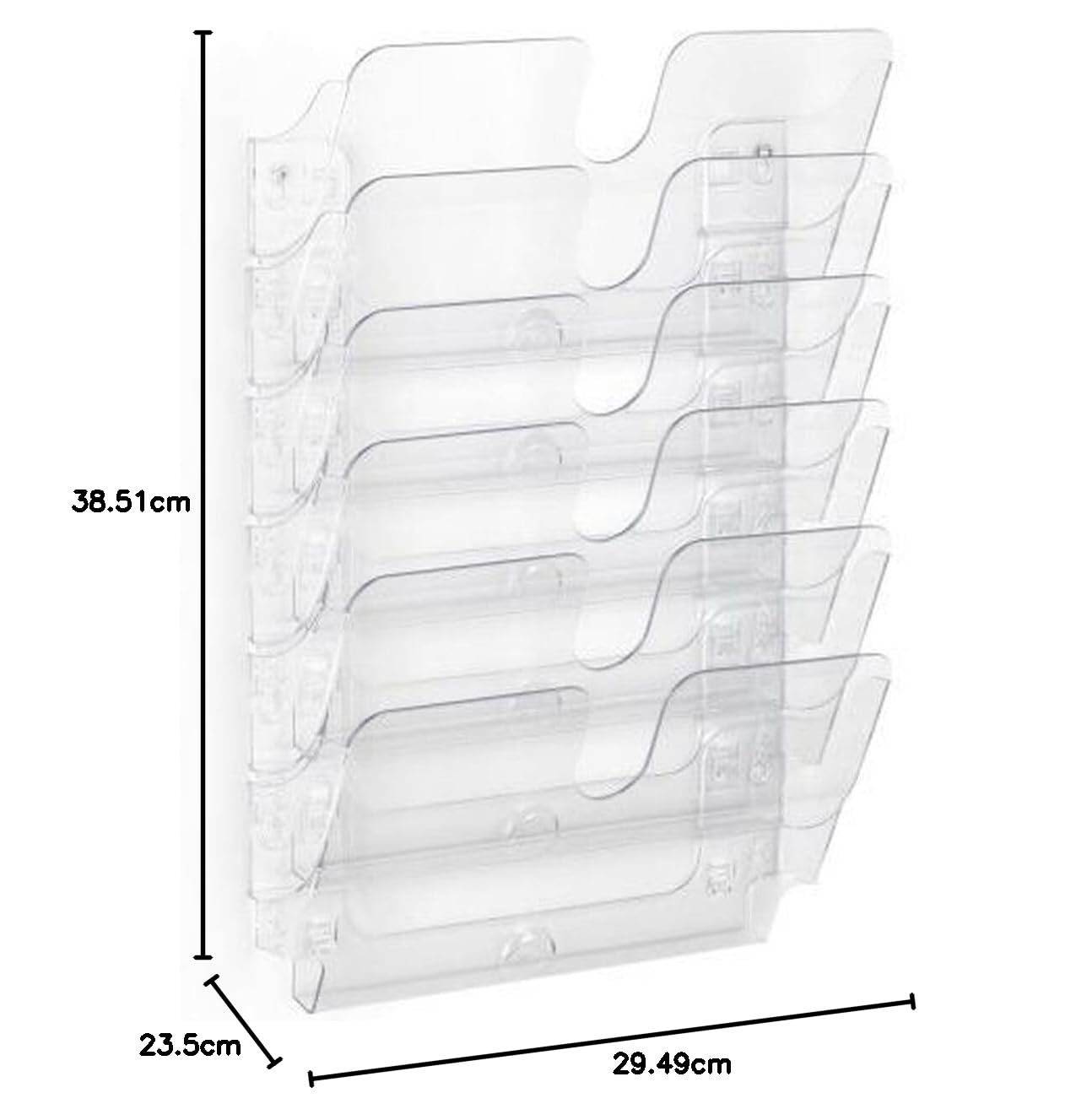 Durable Prospektspenderset (Flexiplus 6 Querformat, A4) 1 Set, transparent, 1700014401 (Packung mit 2)