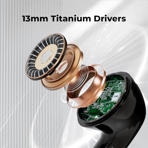 Image of truke [2025] Mega 7 True Wireless in-Ear Earbuds w / 24-Bit 360 Spatial Audio, 60H Playtime & Fast Charging Buds, Dual Pairing, 40ms Low Latency TWS, 4-Mic ENC, Made in India-(Coffee Brown)
