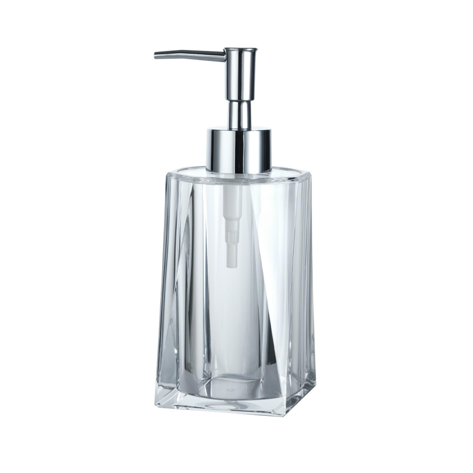 Cyairong-22 Clear Soap Dispenser Luxury Resin Soap Dispenser Household Bathroom Lotion Press Bottle 250Ml(Clear)