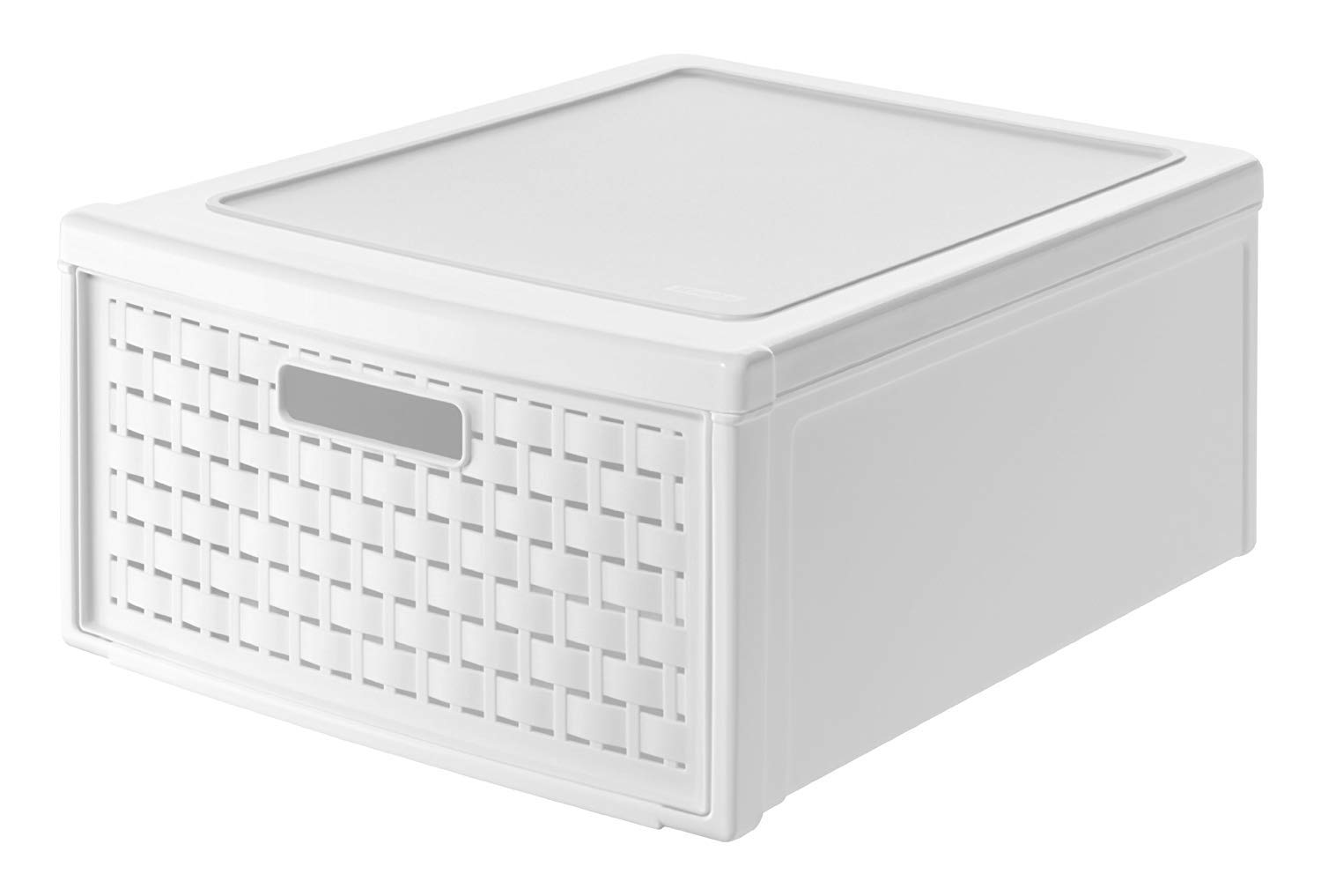 Rangement efficace : boîte à tiroir Rotho Country blanc empilable
