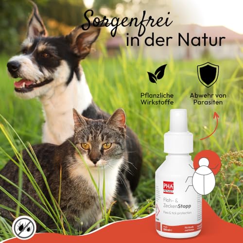 PHA Floh- & ZeckenStopp Spray Hund & Katze, mit Neemöl