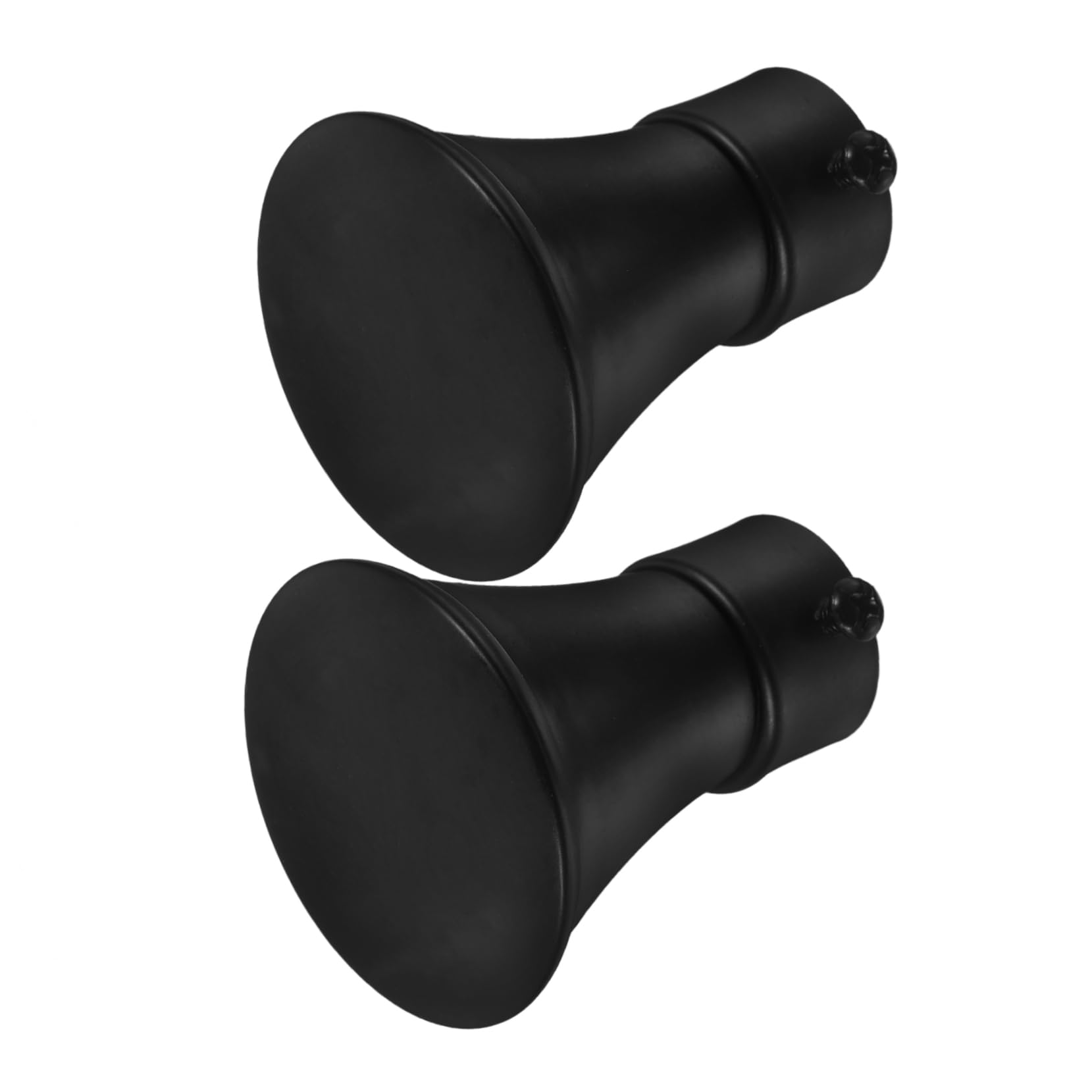 GRIRIW 2Pcs Curtain Rod Finials Decorative Caps for Decor Easy to Install Ends for Living Bedroom Dining and More