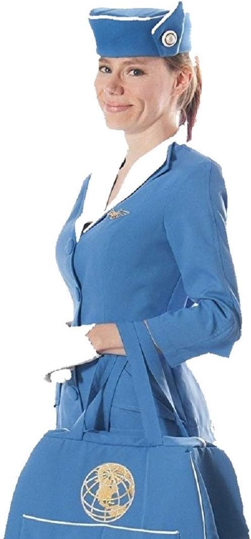 Retro Vintage 60s Stewardess Flight Attendant Costume Limited Edition