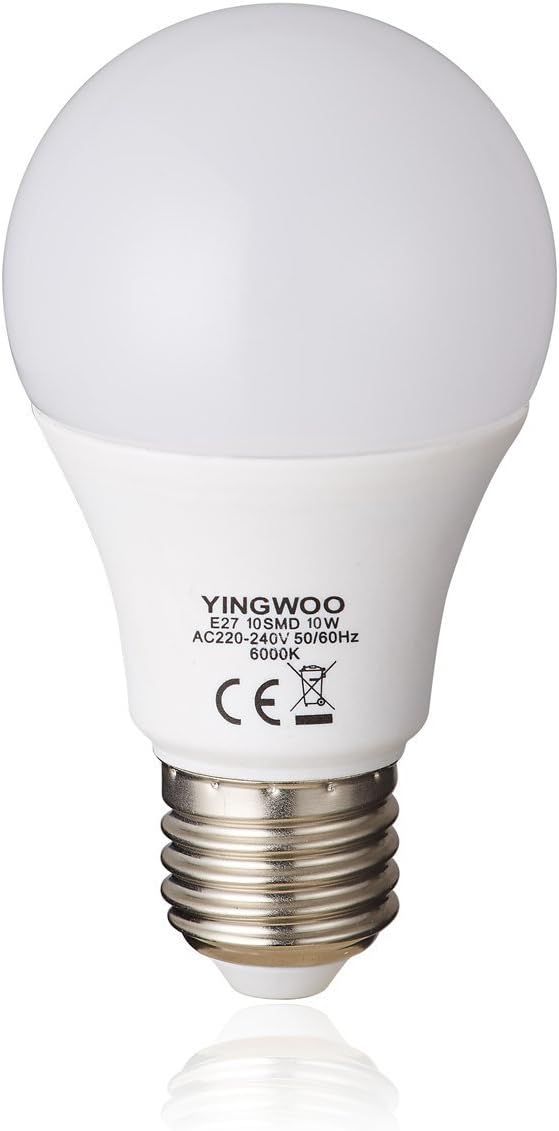 E27 10W A60 LED Bulbs Light Globe Lamp AC 220-240V 900 Lumen 100W Incandescent Bulb Equivalent [Energy Class A++] [Energy Class A++]