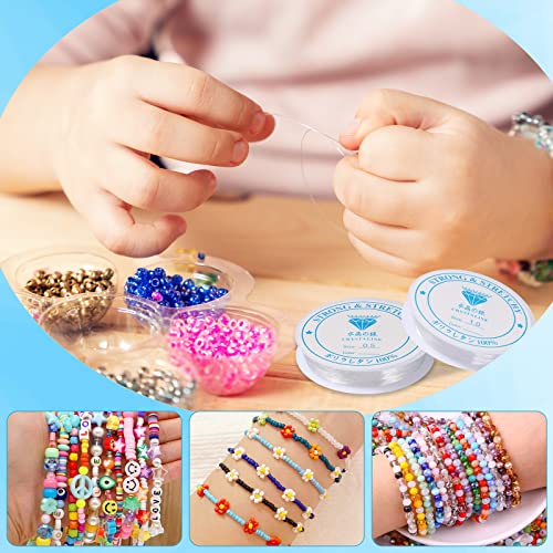 Diboniur 4 Pezzi Filo Elastico per Braccialetti