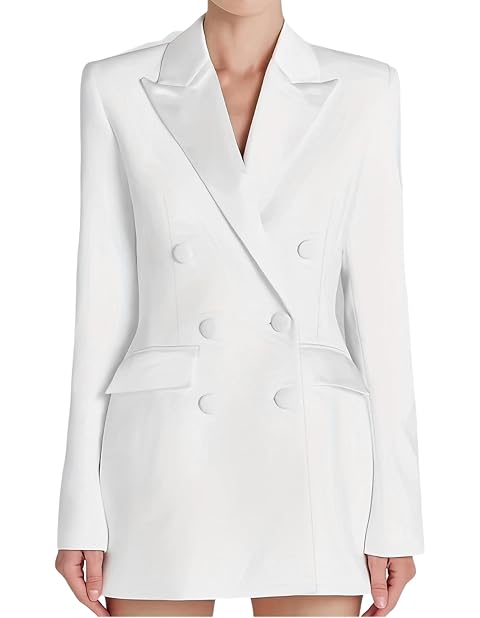 Blazers for Women Business Casual Double Breasted Blazer Dress Elegant Work Outfits