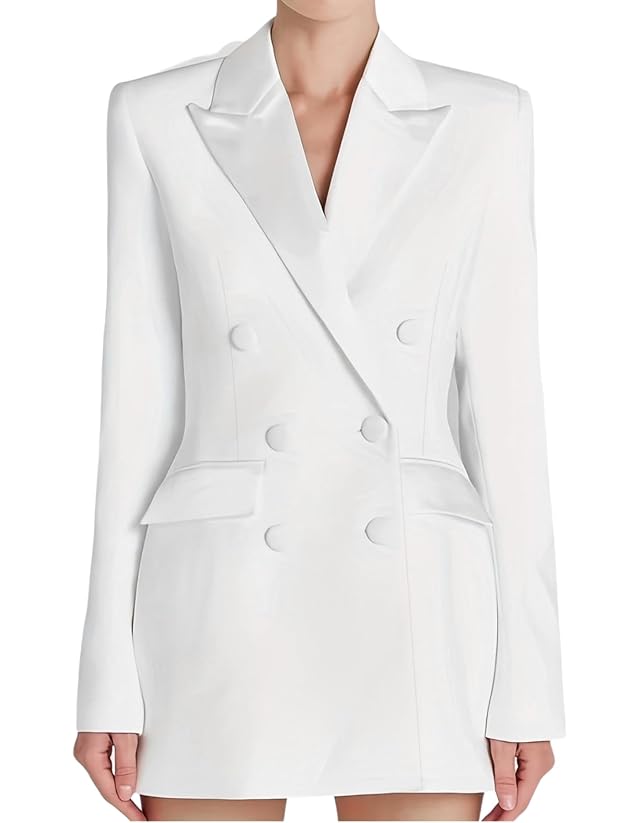 Blazers for Women Business Casual Double Breasted Blazer Dress Elegant Work Outfits