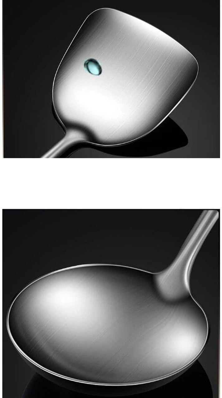 Cookware Dining Spoons for Cooking Spatulas 304 Stainless Steel Cooking Utensils Kitchen Tools Gadgets 6 Pieces Sets