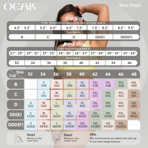 Image of OEAK Womens Wireless Jelly Bras Plus Size Support Push Up Comfortable Bra
