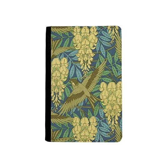 Porte-passeport japonais Ukiyoe en simili cuir avec fentes pour cartes de voyage
